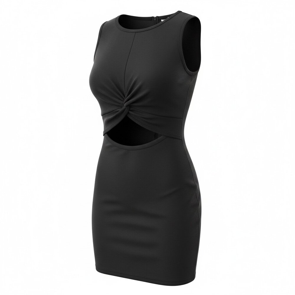 superdown Black Cutout Bodycon Dress